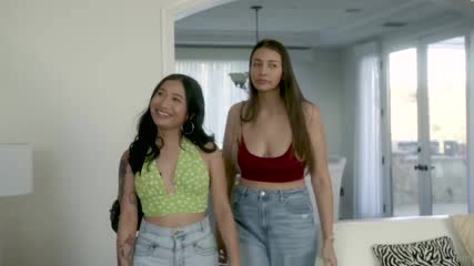 Besties share her husband's dick and it's the best midnight snack