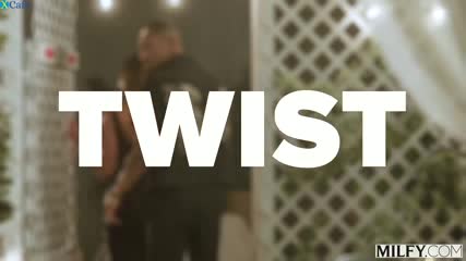 Busty blonde milf with huge boobs loves BBC sex. She hungrily sucks a huge black shaft and gets railed on a couch