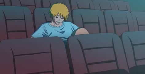 Chainsawman hentai - Makima has a hot sex with Denji in a movie theatre