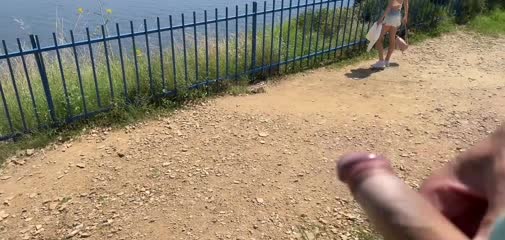 Public Cock Flash Leads to Handjob