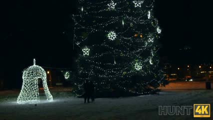 Slim Brunette Cutie Emma Evans Cucks Her BF, Pleasing a Generous Stranger With BJ & Sex On X-mas Eve