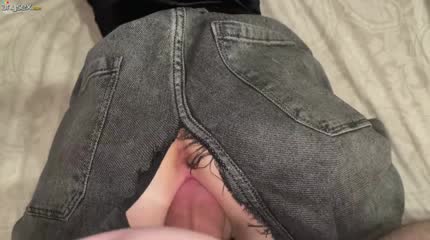 Thick Russian Babe Tears Jeans Off for Raw POV Pounding on Bed